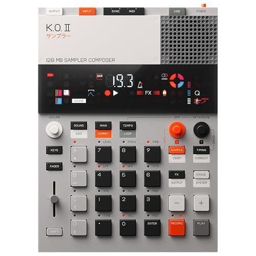 teenage engineering EP–133 K.O. II 128MB sampler, drum machine and sequencer with built-in microphone and effects thumbnail 4