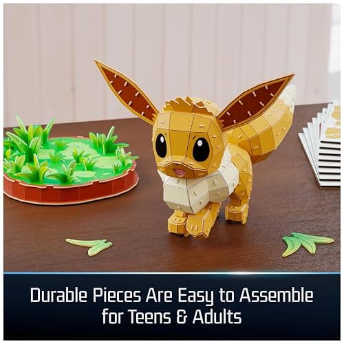 4D Build Pokémon Eevee 3D Puzzle Model Kit, Desk Décor, Shelf Display | 238 Premium EPS Foam Pieces, No Glue Or Tools Required, Build & Display Collectible Hobby Kit Gift For Fans Ages 12+ thumbnail 6