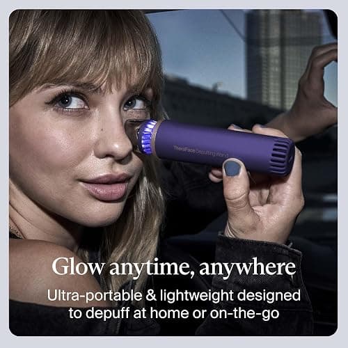 Therabody TheraFace Depuffing Wand – Cold and Heat Skincare Treatment to Depuff and Glow; Beauty Wand, Face Roller and Eye Massager for Eye Puffiness, Dark Circles and Skin Radiance (Indigo) thumbnail 7