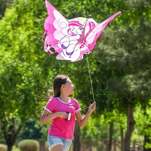 JOYIN 43.3'' Giant Unicorn Kite Easy to Fly for Kids and Adults with 262.5 ft String, Large Beach Kite for Outdoor Games and Activities thumbnail 3