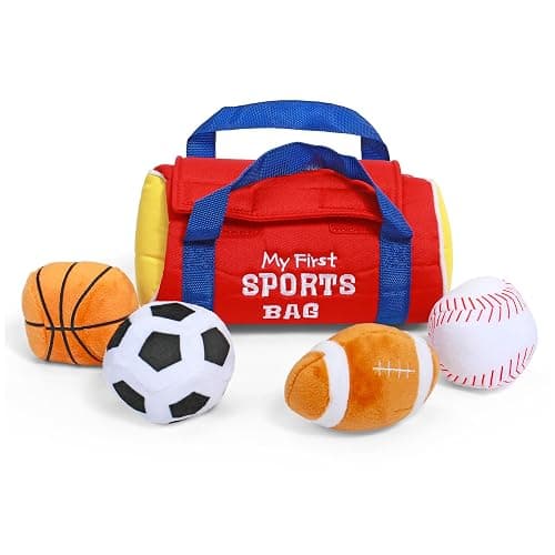 Baby GUND My First Sports Bag Stuffed Plush Playset, Baby Gift Toys for Boys and Girls Ages 1 & Up, 5 Piece, 8" thumbnail 7