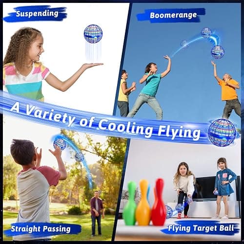 semai Flying Orb Ball Toy 2026, 2 Pack Magic Cosmic Globe UFO Boomerang Hover Ball Fidget Spinner Mini Drone for Kids Age 6-8-13, Cool Toys Gift for 6 7 8 9 10+ Year Old Boys Girls Teens Outdoor Toys thumbnail 4