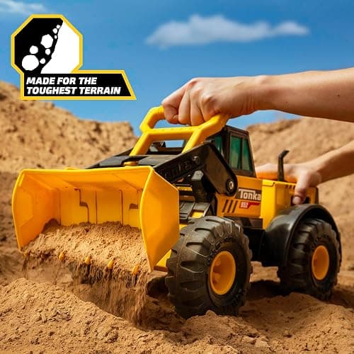 Tonka Steel Classics Front Loader - Made with Steel & Sturdy Plastic, Yellow Toy Construction Truck, Boys and Girls, Kids, Toddlers, Ages 3+ - Front Loader thumbnail 6