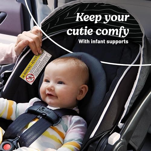Graco® SnugRide Lite LX Infant Car Seat, Lightweight Rear-Facing Seat for Babies 4–30 lb, 4-Position Adjustable Base, LATCH Installation & ProtectPlus Engineered, Studio thumbnail 6