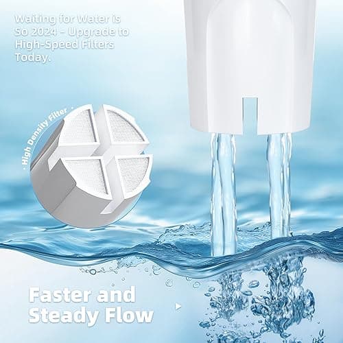 Water Filter Replacement by NUTTUTO Compatible with Brita Water Dispensers and Pitchers, Fits Classic 35557, OB03, Mavea 107007, 35557, Pack of 6 thumbnail 5