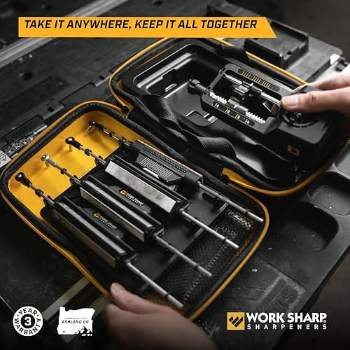 Work Sharp Precision Adjust Elite Knife Sharpener - Fixed Angle Sharpening System for Kitchen & Pocket Knives - Professional Guided Knife Sharpening Tool thumbnail 5