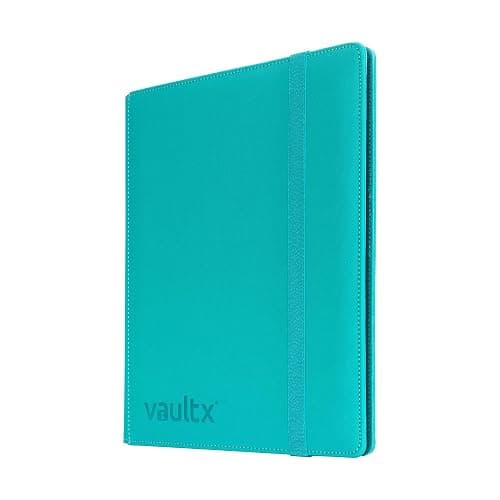 Vault X 9 Pocket Trading Card Strap Binder, 360 Cards, Premium Exo-Tec Album Material, 20 Side-Loading Pages, Folder for Collectible Games, Sports, TCG (Teal) thumbnail 3