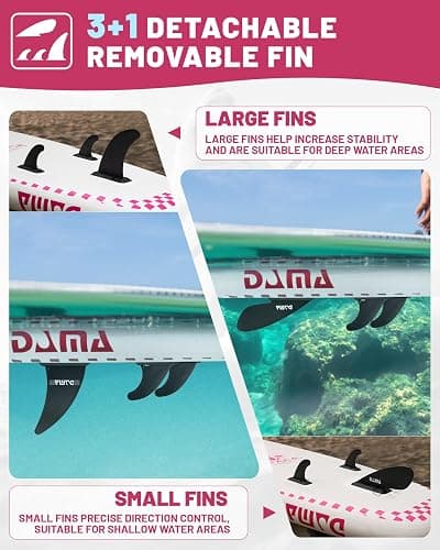 DAMA 11'*34"*6" Inflatable Paddle Board, Paddle Boards for Adults,Sup,Lightweight and Durable, Easy to Inflate, Versatile in Style, Fully Functional, Equipped w/High Grade Accessories. thumbnail 3