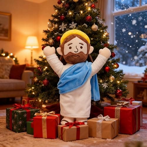 Yelakey 13" Jesus Plush Jesus Stuffed Doll Christian Plushie Doll for Easter Christmas Church Religious Gifts for Kids Adults thumbnail 9