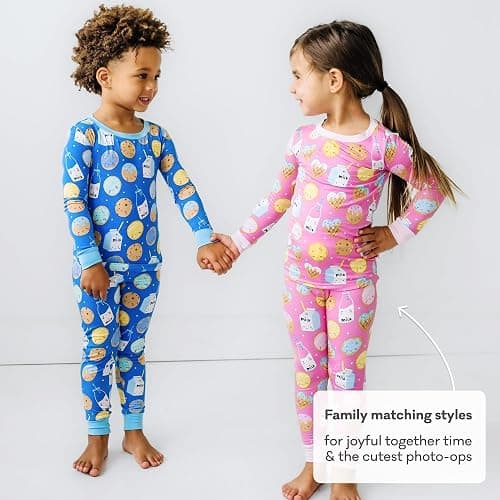 Little Sleepies Two-Piece Pajama Set for Boys & Girls, Soft Viscose from Bamboo Toddler Pajamas for Kids, Family Matching PJs thumbnail 8
