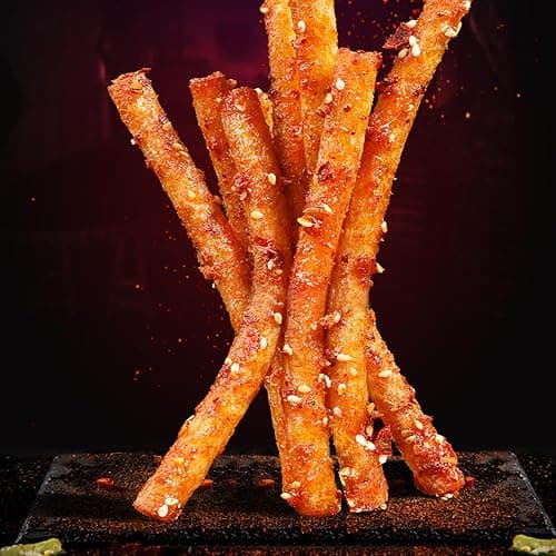 Spicy Strips,Latiao,6 Packs Chinese Spicy Sticks,Chinese Classic Piquancy Leisure Latiao Snack Individual Package(2.4 ounces perpack) (Latiao-M) thumbnail 4