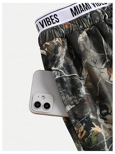 RoseSeek Girl's Camo Wide Leg Athletic Baggy Pants Elastic Waist Tree Branch Graphic Trousers Pants Streetwear thumbnail 3
