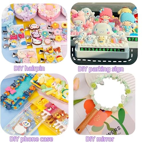 Cream Glue for DIY Crafts, 4pcs (50ml Each) White Decoden Cream DIY Phone Case Kit with 4pcs Piping Tips, Perfect for Handmade Crafts and Decorations (White) thumbnail 6