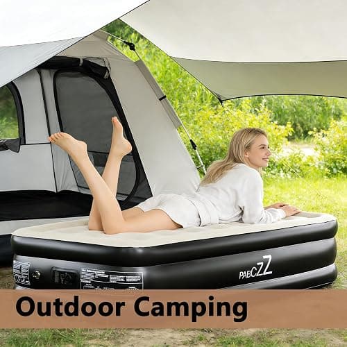 PABCZZ air Mattress, 18-inch Thickened Twin air Mattress, Suitable for Home use, Camping and Travel, Features Quick Inflation and deflation to Save You time thumbnail 6