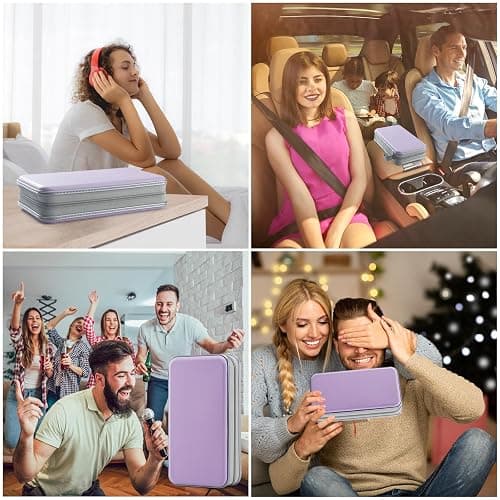 UENTIP CD Case,96 Capacity Hard Plastic DVD Case Holder for Car Home Travel | CD DVD Storage,Zipper Closure,Scratch-Resistant Sleeves,Stay Away Dust and Damp,Storage Music Video Gaming Discs Blu-ray thumbnail 5