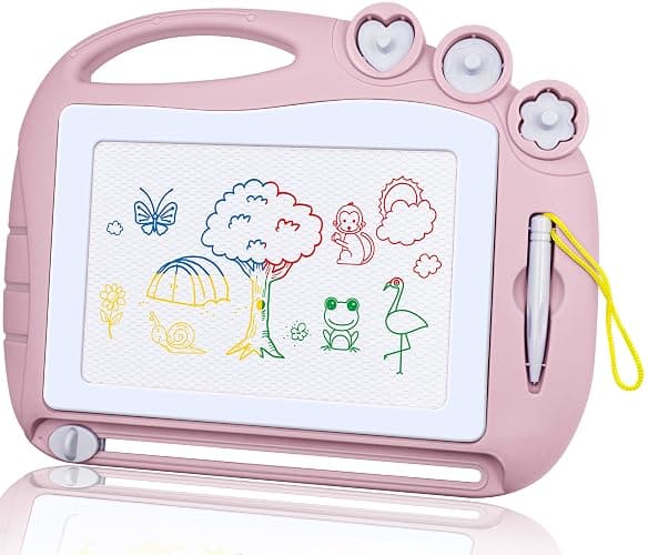 AiTuiTui Magnetic Drawing Board Toddler Toys for Girl Gifts, Erasable Doodle Sketching Writing Pad Travel Games for Kids in Car, Early Education Learning Skill Development Toys for Toddlers - Image 1