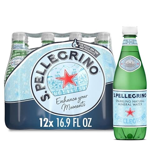 S.Pellegrino Sparkling Natural Mineral Water, Plastic Bottles, 16.9 Fl Oz (Pack of 12) - Image 1