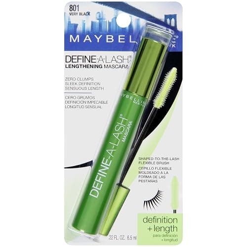 Maybelline Lengthening Mascara, Very Black | Define-A-Lash | Washable Formula | Longer-looking Lashes | Pack of 2 thumbnail 2
