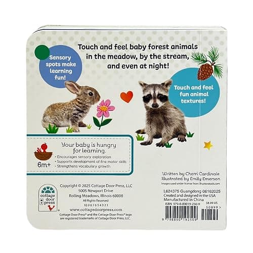 Touch & Feel: Forest Babies - Board Book for Toddlers With Peek-Through Holes thumbnail 10