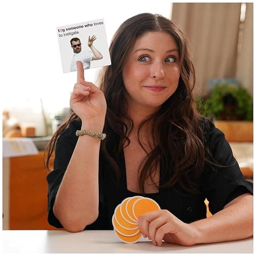 Spin Master Games, Tag Someone Who, The Viral Hit Adult Card Game, Bachelorette Party Activity, Meme Party Game, 3-8 Players, for Ages 18 & Up thumbnail 2