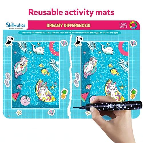 Skillmatics I Can Write Unicorns - Reusable Preschool Learning Activities, Educational Toy and Game, Back to School Supplies, Gifts for Students, Kids, Toddlers Ages 3, 4, 5, 6 thumbnail 3