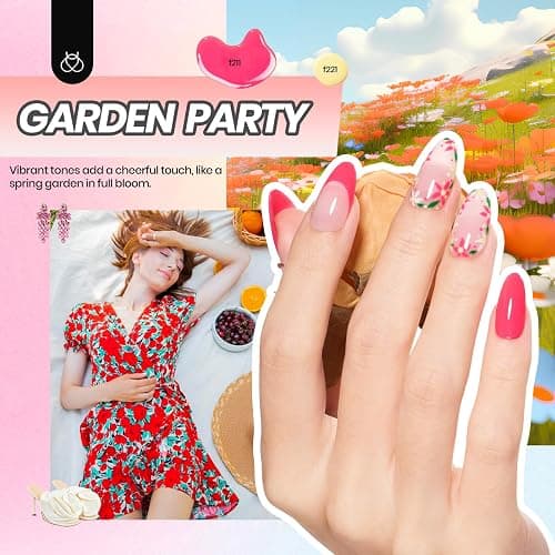 Beetles Gel Nail Polish Kit with U V Light, Beetles Four Seasons Glow 32 Colors Gel Polish 54 Pcs Nail Kit with Base and Matte&Glossy Top Coat Soak Off DIY Art Manicure Gifts for Women Teens Girls - 0 - 32 colors Four Seasons Glow thumbnail 6