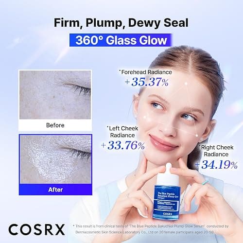 COSRX The Blue Copper Peptide Bakuchiol Serum, Glow & Plumping, 1.69 Fl Oz | GHK-Cu 5 Multi Peptide with Collagen, Anti-Aging Serum, Glow & Plump Serum for Skin Hydration & Elasticity, Korean Skin Care thumbnail 5