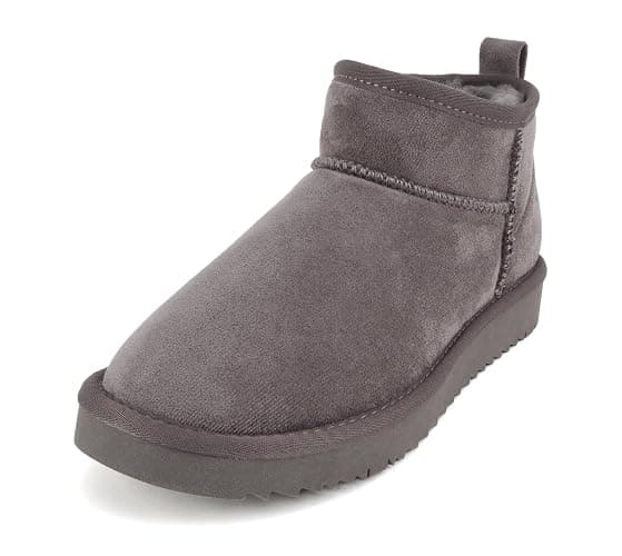 Soda “Mutual/Mute” ~ Women Round Toe Lug Sole Low Flatform Sherpa-lined Ankle Bootie thumbnail 2