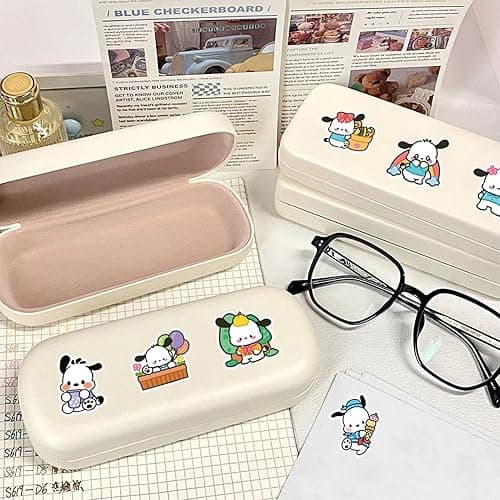50Pcs Cartoon Cute Pochacco PET Transparent Stickers Pack Decal for Water Bottles Cup Laptop Phone Guitar Car Bike,Kid/Teen Gift JKT - B thumbnail 7