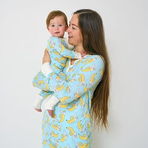 Little Sleepies Pajamas for Baby Boys & Girls, Viscose from Bamboo Baby Pajamas, Snug Baby Sleeper, Toddler PJs, 2-Way Zipper - 12-18 Months - Bananas thumbnail 8