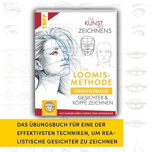 Die Kunst des Zeichnens. Die Loomis-Methode Übungsbuch: Gesichter und Köpfe zeichnen thumbnail 2