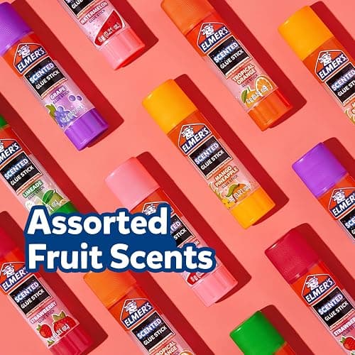 Elmer's Glue Sticks Variety Pack, Featuring BlooStick Buddies, Disappearing Purple, and Scented Glue Sticks, Assorted, 6 Grams, 30 Count - Arts & Crafts, Fun Classroom Supplies, #1 Teacher Brand thumbnail 4