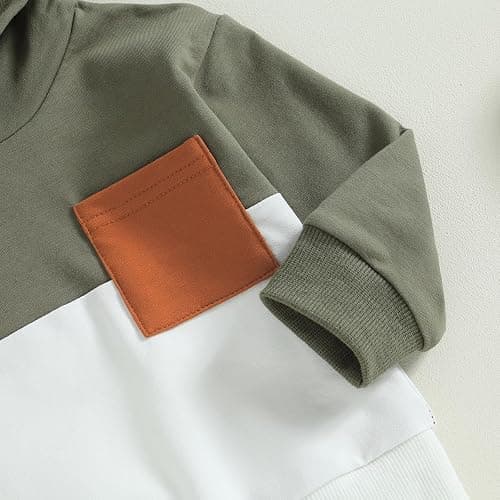 LIOMENGZI Infant Baby Boy Fall Winter Clothes Outfits Hooded Long Sweatshirt Pants Set Toddler Clothes 6 12 18 24 Months 2T thumbnail 7