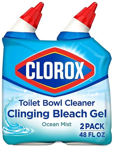 Clorox Toilet Bowl Cleaner, Clinging Bleach Gel, Ocean Mist - 24 Ounces, Pack of 2 thumbnail 12