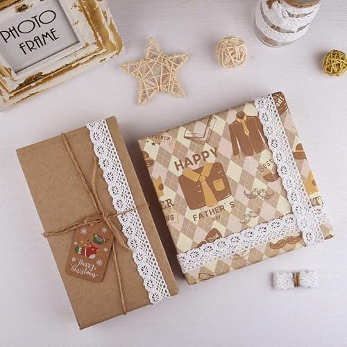 ASTARON Cinta Vintage Decorativa Autoadhesiva de Borde de Encaje para Manualidades y Decoración de Bodas - Caja de Regalo para Álbumes (Estilo A - Blanco) thumbnail 5
