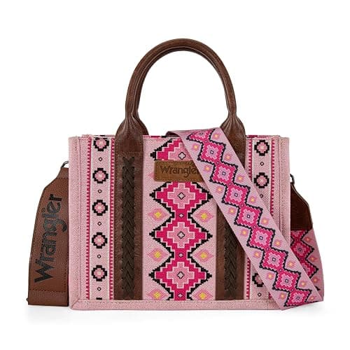 Wrangler Aztec Tote Bag for Women Boho Shoulder Purses and Handbags - Image 1