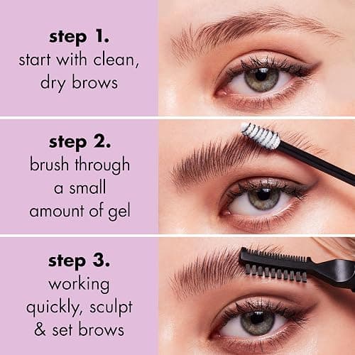 e.l.f. Brow Laminating Gel, Strong-Hold, Clear-Drying & Water-Resistant Brow Gel Creates Laminated Brows, Comb & Sculpt Brows, Vegan & Cruelty-free thumbnail 4