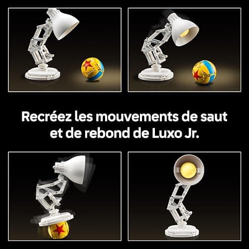 LEGO Ideas Disney Pixar Luxo Jr. - Set pour Adulte - Lampe à Construire - Maquette Collector avec Références Cachées au Film - Décoration Intérieure pour Bureau - Idée Cadeau pour Femme ou Homme 21357 thumbnail 7