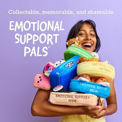 Emotional Support Bread, Cute Stuffed Animals by Relatable | Squishy Toys and Plushies, Great Gift Ideas for Loved Ones of All Ages, Includes 5 Plushies with Carrying Basket thumbnail 8