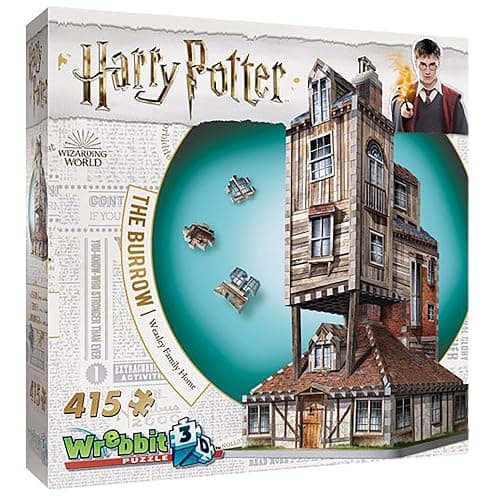 Wrebbit3D Harry Potter 3D Puzzle Model of The Burrow Weasley Family Home | 415 Jigsaw Puzzle Pieces | Build and Journey Through The Wizarding World thumbnail 9