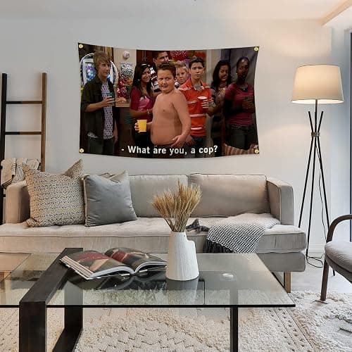 Funny Flag Gibby What are You, A Cop? 3 * 5 Feet With Four Brass Buttonholes For Hanging Suitable For Indoor And Outdoor University Dormitory Party Tapestry thumbnail 2