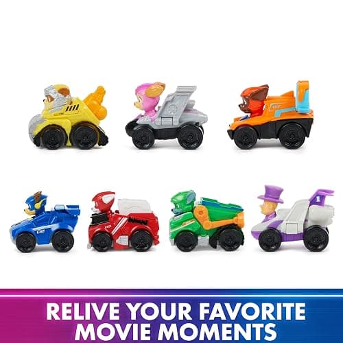 Paw Patrol: The Mighty Movie Toy Vehicle Set- 7 New Cars & Trucks w Exclusive Mayor Humdinger Action Figure-Includes Rubble, Chase, Skye, Zuma, Marshall, Rocky thumbnail 9
