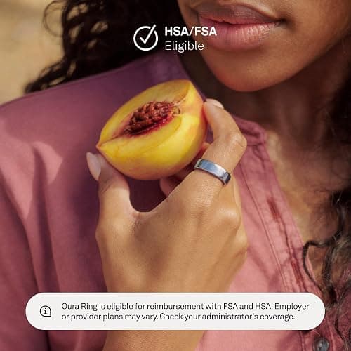 Oura Ring 5 - Silver - Size 6 - World’s Smallest Smart Ring - Sleep, Activity, Women’s Health, AI Advisor, 1 Week of Battery Life, Size Before You Buy, Android & iOS Compatible thumbnail 7
