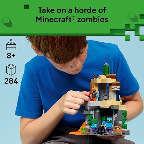 LEGO Minecraft Zombie Dungeon Building & Pretend Play Toy for Boys & Girls - Video Game Playset & Toy Figures for Kids, Ages 8+ - W/Wandering Wastelands Minifigure - Gift Idea for Birthdays - 21587 thumbnail 2