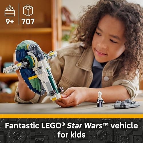 LEGO Star Wars: Attack of The Clones Jango Fett's Starship Building Toy - Pretend Play Set for Boys & Girls, Ages 9+ - Gift for Birthdays - Collectible Model Kit & Kids Room Decor - 75433 thumbnail 2