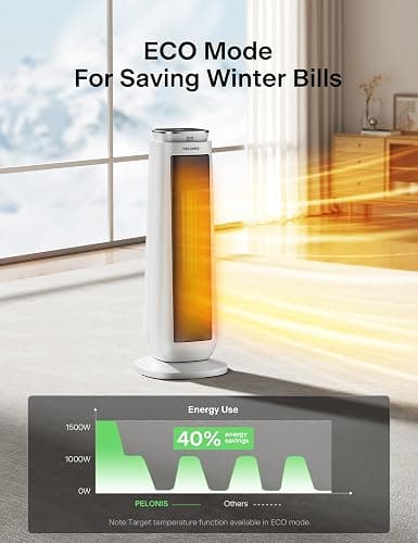 Ceramic Tower Space Heater with Remote thumbnail 5