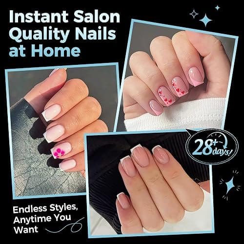 Extra Short Square Nail Tips: XS Short Nail Tips 360PCS Fake Nails 12 Sizes Soft Gel Pre-Shaped Acrylic Clear Square Press on Nails Tips for Nail Extension Home DIY Salon thumbnail 3