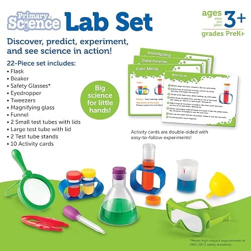 Learning Resources Primary Science Lab Activity Set - Experiments for Kids, Chemistry Toy, Pretend Play, STEM Projects, Classroom Must Haves, Teacher Supplies, Montessori Gifts for Boys and Girls thumbnail 6