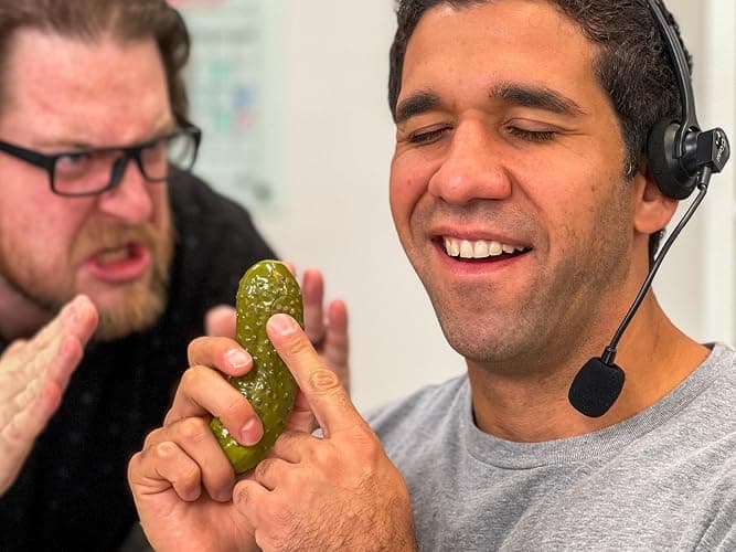 DR DINGUS Farting Pickle Toy - +100 Unique Farts - Hilarious Laughs - Novelty Gag Gift for Friends Family Coworkers Office Students Classroom thumbnail 2