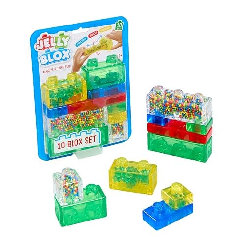 Jelly Blox - 10 Blox Set | Squishy Is More Fun! | Unique Squishy Building System | For Ouch-Free, Open, Imaginative Play | For Boys And Girls Ages 2+ thumbnail 2